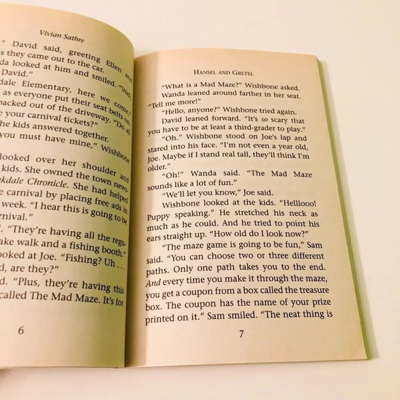 1999 Wishbone Series The Early Years Hansel and Gretel by Vivian Sathre Book - Picture 10 of 16